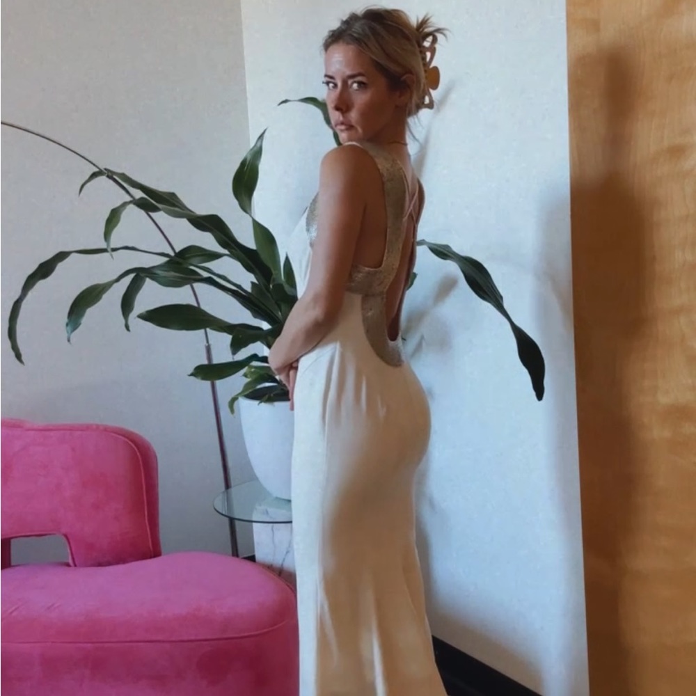 BEBE gown.